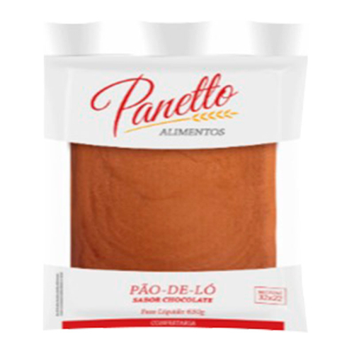 PÃO DE LÓ CHOCOLATE RETANGULAR PANETTO 6/650 GR