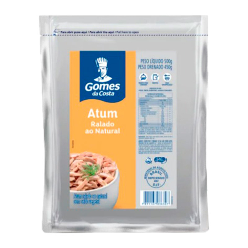 ATUM RALADO NATURAL GOMES DA COSTA 500GR
