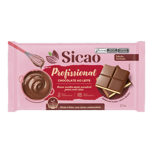 BARRA CHOC AO LEITE SICAO 2,1 KG