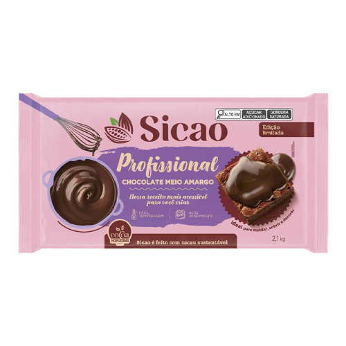BARRA CHOC M/AMARGO SICAO 2,1 KG