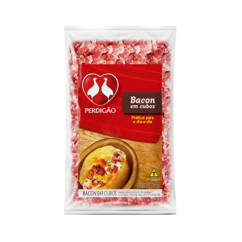 BACON EM CUBOS PERDIGAO PAC.6/1KG