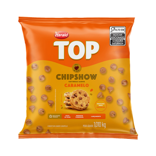 GOTAS MOEDA CHIPSHOW CARAMELO TOP 1,01KG