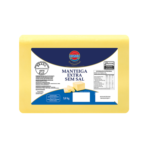 MANTEIGA S/ SAL PROF 5 KG