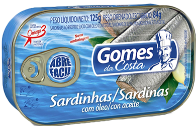 Sardinha Óleo Gomes da Costa LATA 125g