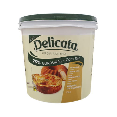MARGARINA DELICATA 70% LIPÍDIOS BALDE 15 KG