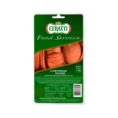 LINGUIÇA PEPPERONI FATIADA CERATTI 1KG