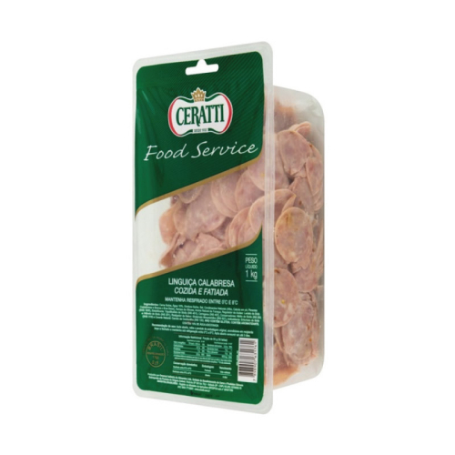 Linguiça calabresa fatiada Ceratti 1kg
