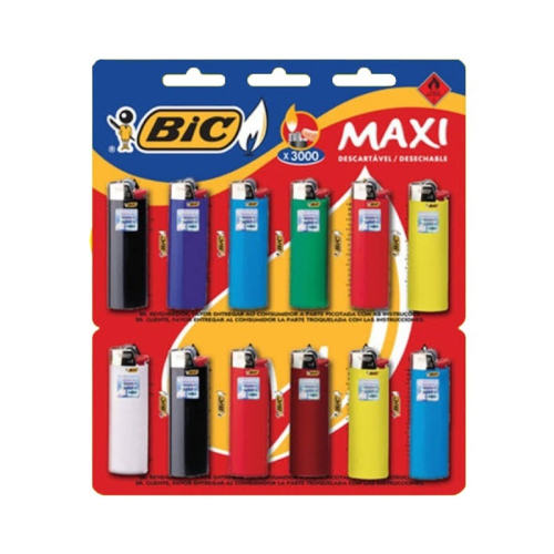 ISQUEIRO BIC CHAMA MAXI 12/1 CT