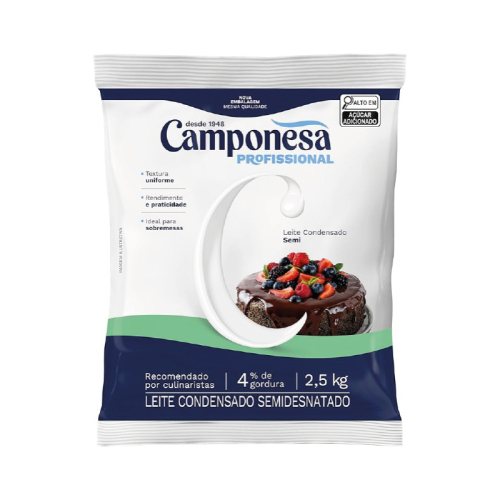 LEITE CONDENSADO SEMIDESNATADO 2,5KG
