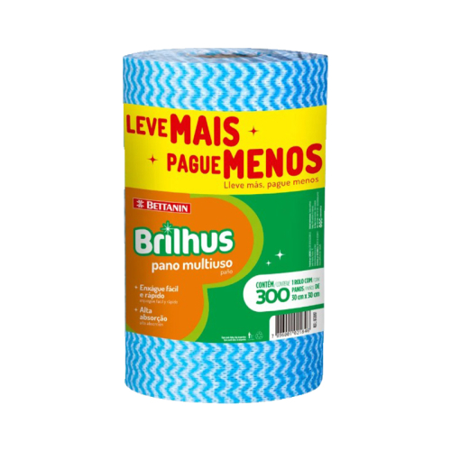 PANO MULTIUSO ROLO AZUL LMPM 300 UN