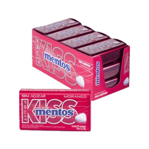 KISS MENTA MORANGO MENTOS 35G 50UNI