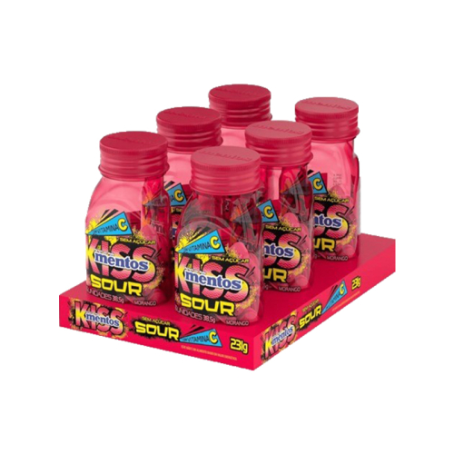 KISS SOUR MORANGO MENTOS 38,5G 6UNI