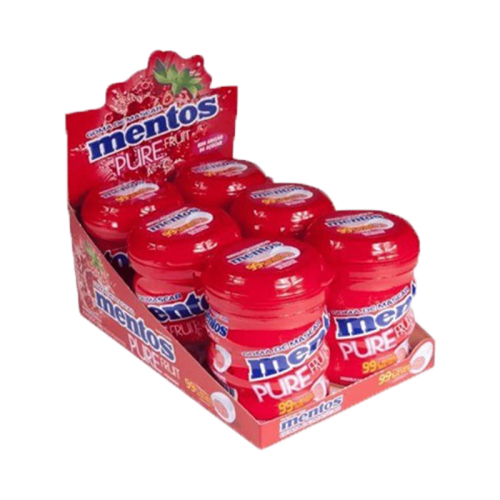 MT PURE FRESH FRUIT MORANGO MENTOS 56G 6UNI