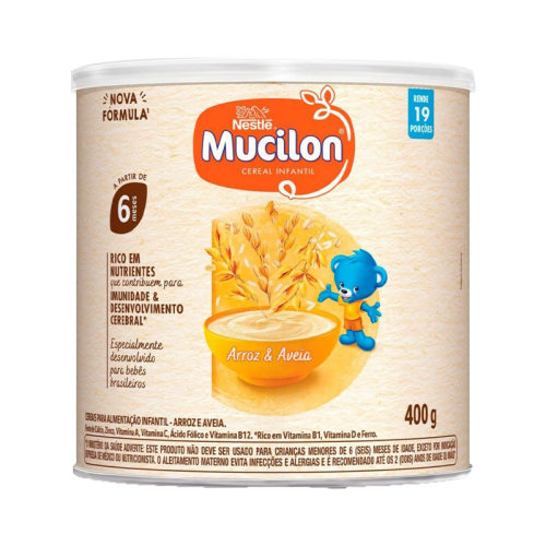 MUCILON ARROZ AVEIA LATA 18/400GR