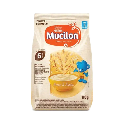 MUCILON ARROZ AVEIA SACHET 12/180GR
