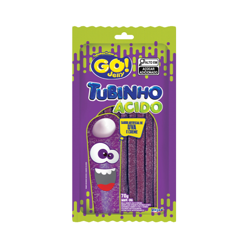 BALA TUB GO JELLY UVA ACIDA 12/70GR