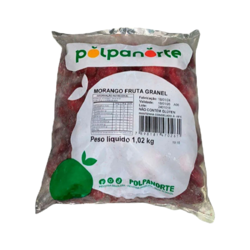 Morango Congelado Polpa Norte 1Kg