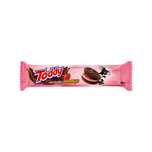 BISC RECHEADO MORANGO TODDY 44/100 GR