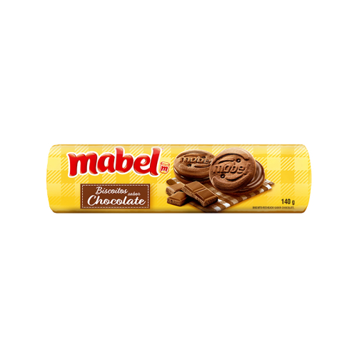 BISC RECHEADO CHOCOLATE MABEL 33/140 GR