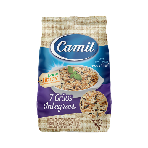 ARROZ 7 CEREAIS INTEGRAIS CAMIL 12/1 KG