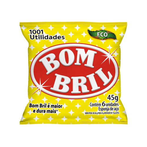 ESPONJA LA DE ACO BOMBRIL 20/45 GR