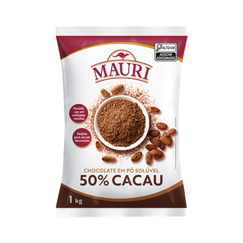 CHOCOLATE EM PO 50% MAURI 1 KG