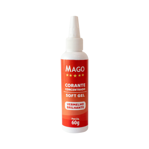 CORANTE SOFTGEL MAGO VERM BRILHANTE 60GR