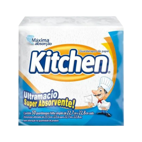 GUARDANAPO MESA KITCHEN 23/23 CM 50 UND