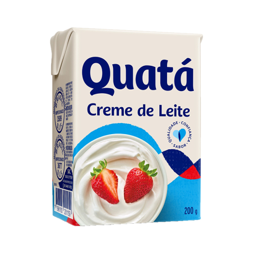 Creme de Leite Quatá - caixa com 27 uni. de 200grs