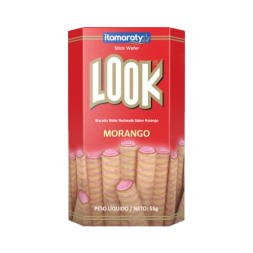 Stick Wafer Look Sabor Morango