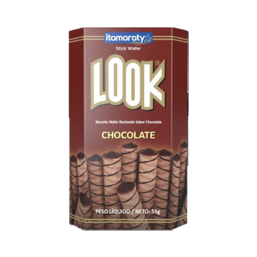 Stick Wafer Look Sabor Chocolate