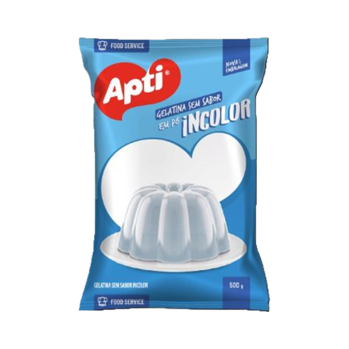 GELATINA SEM SABOR INCOLOR APTI 500 GR