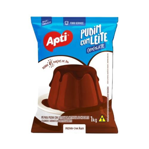 PO PUDIM C/LEITE SABOR CHOCOLATE APTI 1KG