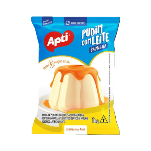 PO PUDIM C/LEITE SABOR BAUNILHA APTI 1KG