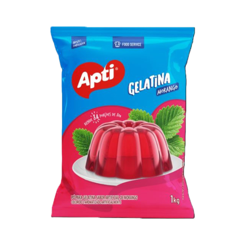 GELATINA MORANGO APTI 1 KG