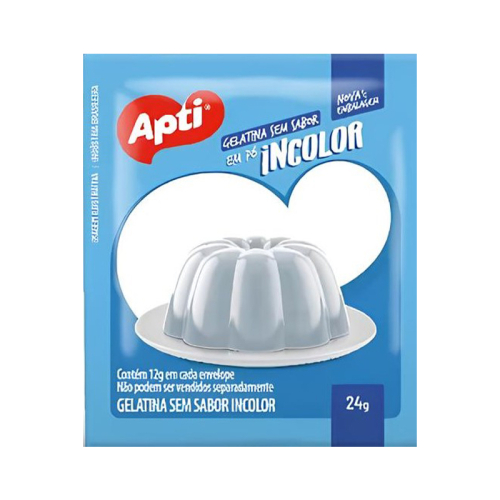 GELATINA SEM SABOR INCOLOR APTI 15/24GR