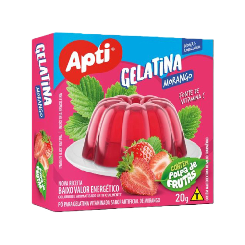 GELATINA MORANGO APTI 18/20 GR