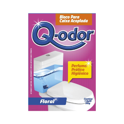 BLOCO P/CX ACOPLADA FLORAL Q-ODOR 50 GR