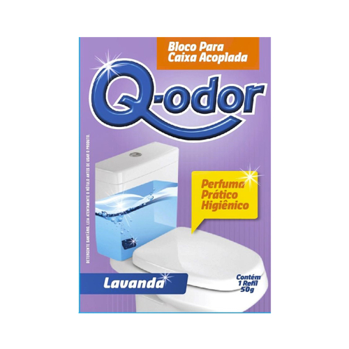BLOCO P/CX ACOPLADA LAVANDA Q-ODOR 50 GR
