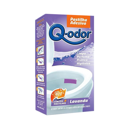 PASTILHA ADESIVA LAVANDA Q-ODOR C/3 UND