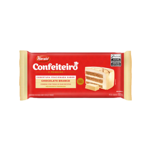 BARRA CHOC FRAC CONFEIT BRANCO 500GR