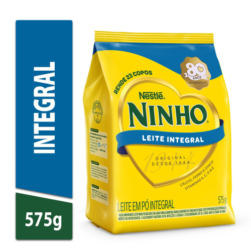 LEITE EM PÓ INTEGRAL NINHO 575g
