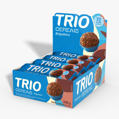 BARRA DE CEREAL TRIO SABOR BRIGADEIRO 12 20g
