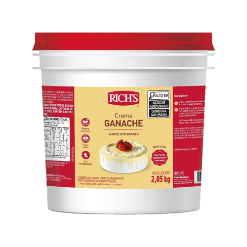 Creme ganache choc branco richs 2,05 kg
