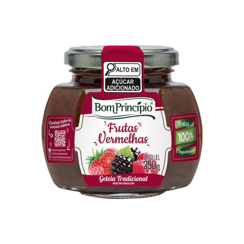 GELEIA FRUTAS VERM BOM PRINC 6/250 GR