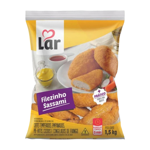EMPANADO FRANGO LAR TIRINHAS 4/1,5 KG