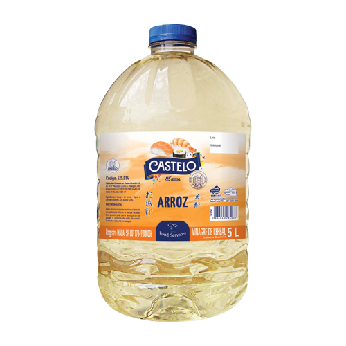 VINAGRE CEREAL ARROZ CASTELO 5 LT