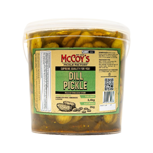 PICKLES DILL AZEDO MCCOYS 3,4 KG