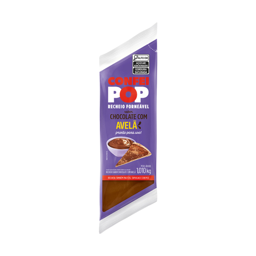 RECHEIO FORNEÁVEL CONFEIPOP CHOCOLATE AVELÃ 1,01KG