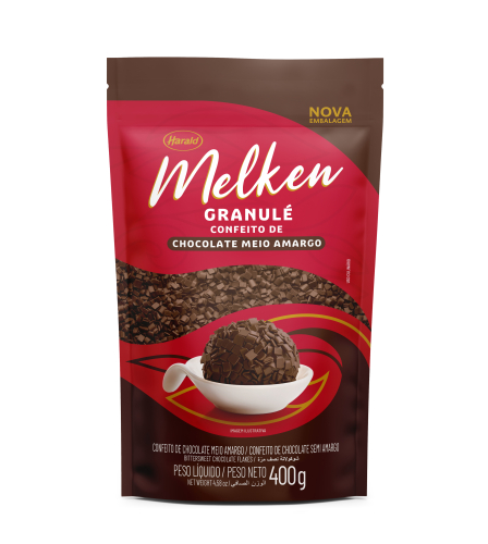 CONFEITO CHOC AMARG GRANULE MELKEN 400GR